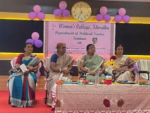 Seminar, Political Science Department on 12.02.2025. Resource person Dr. Seema Mallick, Dept. of Political Science, Utkal University Bhubaneswar.