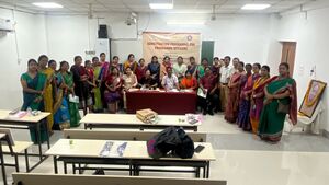 Participation of NSS PO (Miss Sruti Prava Das)in Sensitisation Programme at Rama Devi Women's University