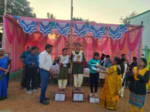 Celebrating achievements at the Prize Giving Ceremony. # Annual Sports day 2025-26